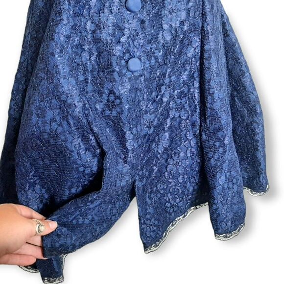 Extra Femme Collection Vintage 80s Lace Playsuit Romper sz 3 - Picture 7 of 8